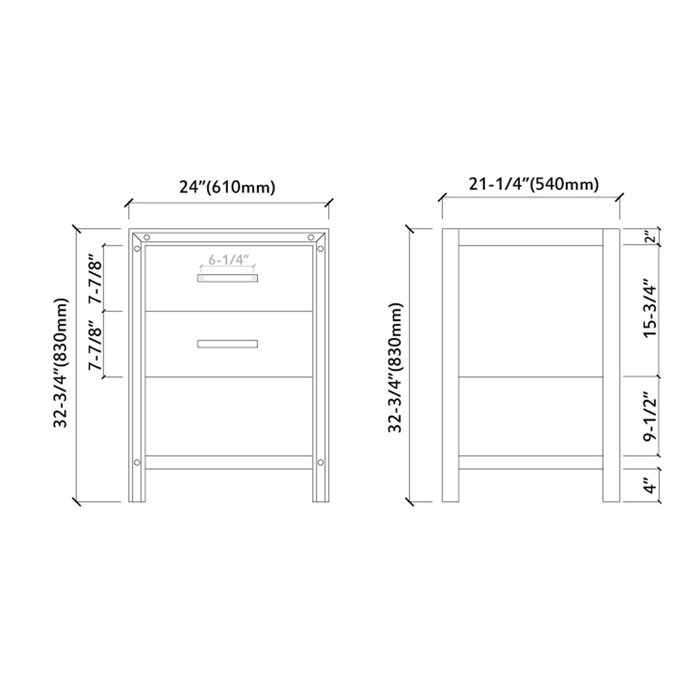 Wrought Studio Radegunda 25" Single Bathroom Vanity Set Wayfair
